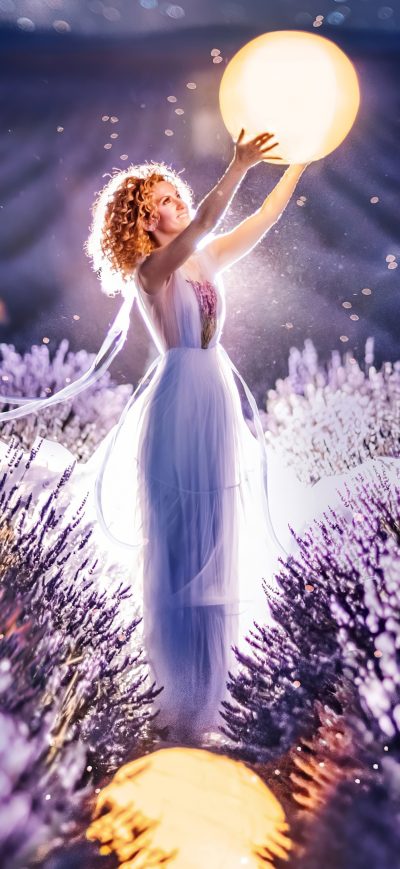 Fond d'écran iPhone Catching The Lights In Field 4k