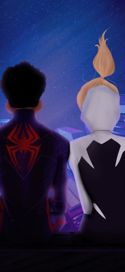 Fond d'écran iPhone Gwen And Miles Morales Love