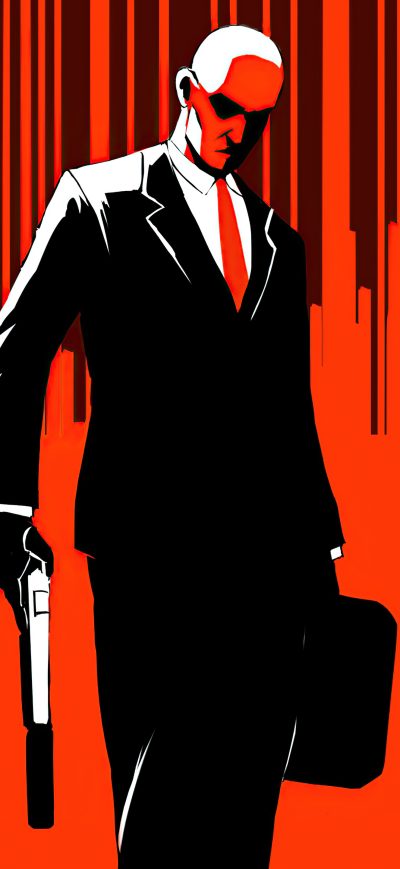 Fond d'écran iPhone Hitman Minimal Cover 5k