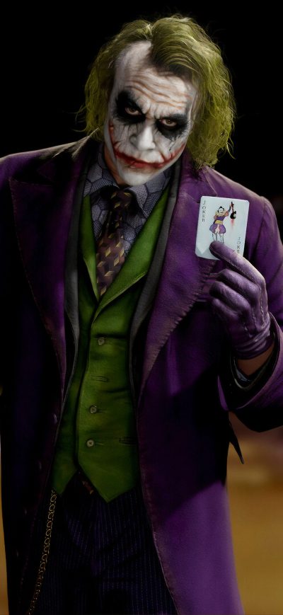 Fond d'écran iPhone Joker Heath Ledger Flip It 4k