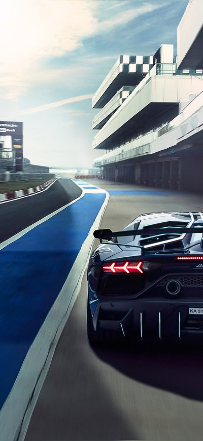 Fond d'écran iPhone Lamborghini Aventardor SVJ 4k New