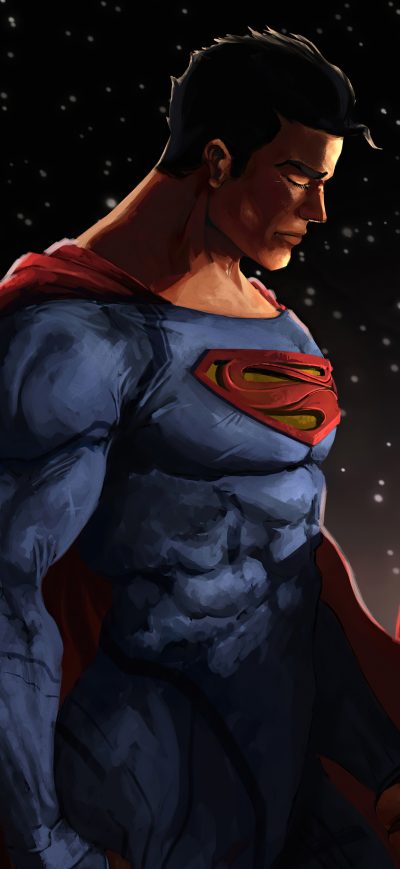 Fond d'écran iPhone Man Of Steel Comic Art 5k
