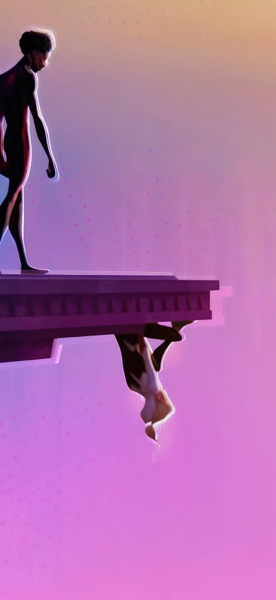 Fond d'écran iPhone Spiderman Across The Spiderverse Minimalist Art 4k