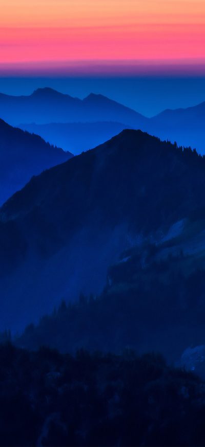 Fond d'écran iPhone Dark Evening High Heights Of Mountains