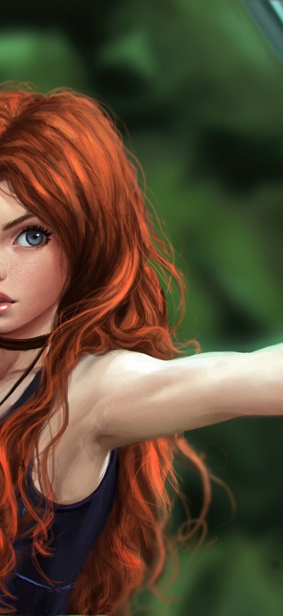 Fond d'écran iPhone Celtic Warrior Princess 4k