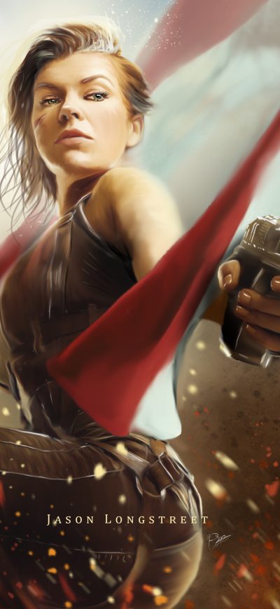 Fond d'écran iPhone Alice Resident Evil Fan Art 4k