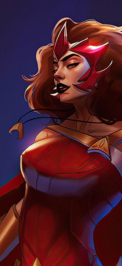 Fond d'écran iPhone Scarlet Witch Comic Art