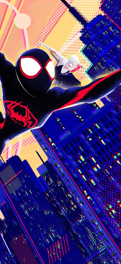 Fond d'écran iPhone Spider Man Across The Spider Verse Ultra 8k