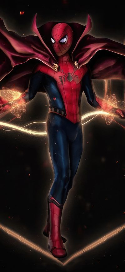 Fond d'écran iPhone What If Spiderman As Doctor Strange 5k