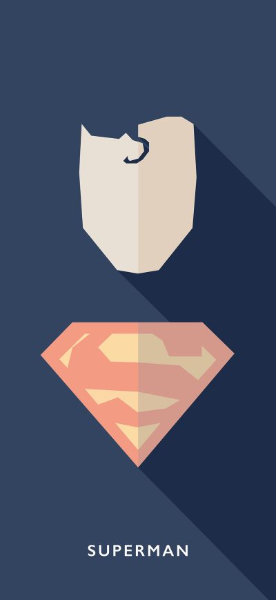 Fond d'écran iPhone Superman Minimalists 4k