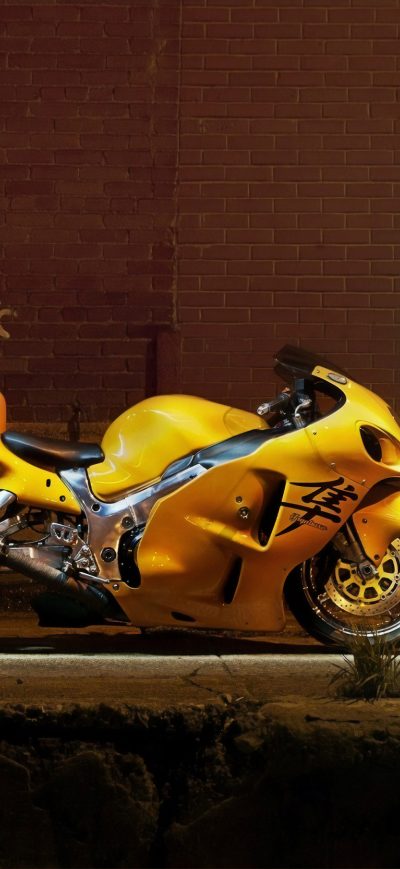 Fond d'écran iPhone Yellow Hayabusa 4k