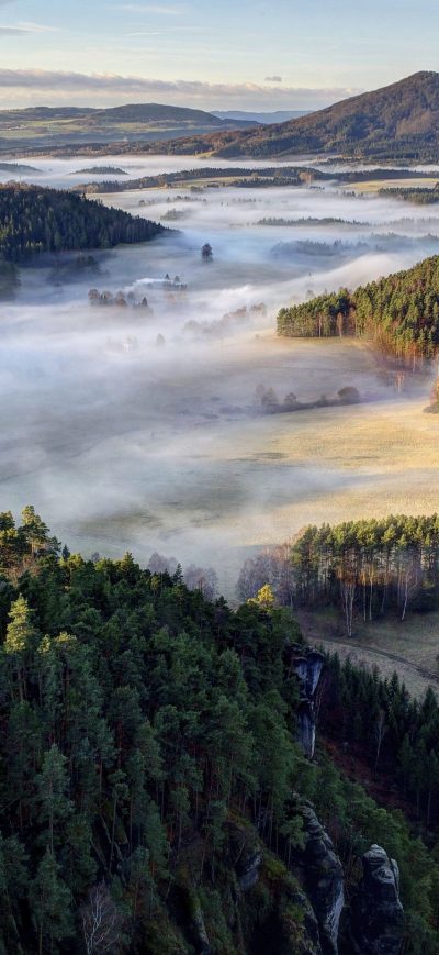 Fond d'écran iPhone Forests Czech Republic Parks Bohemian Switzerland