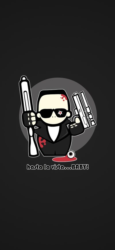 Fond d'écran iPhone Terminator Minimalism 4k
