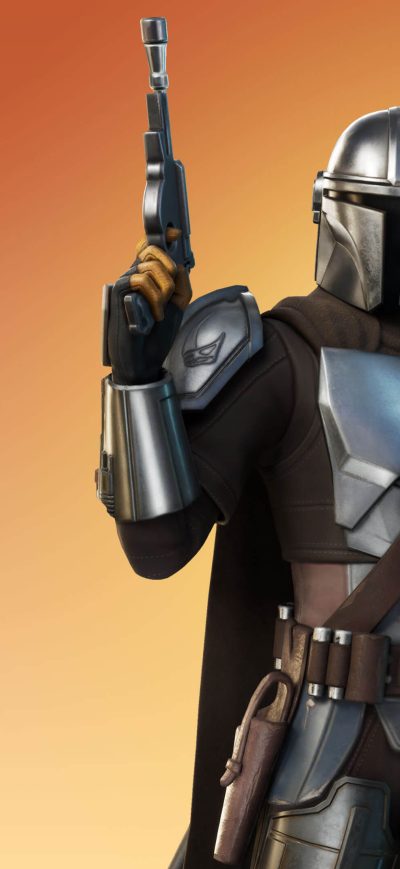 Fond d'écran iPhone The Mandalorian Fornite BATTLE ROYALE 4k
