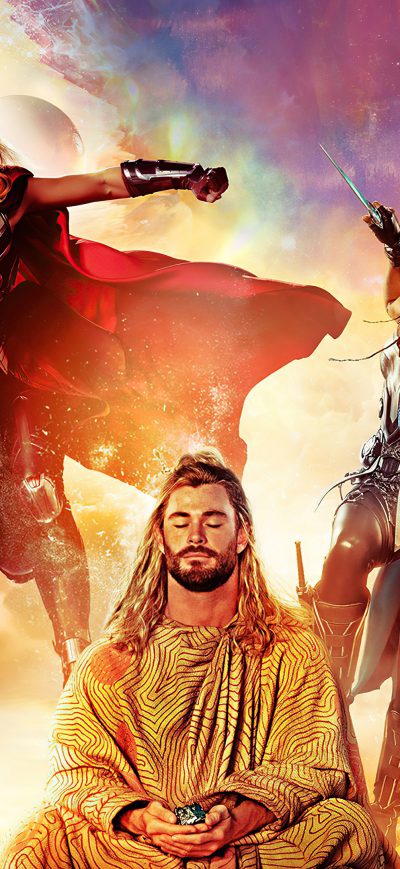 Fond d'écran iPhone Thor Love And Thunder Poster