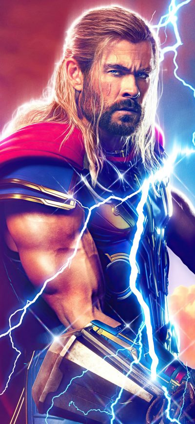 Fond d'écran iPhone Thor In Love And Thunder 5k