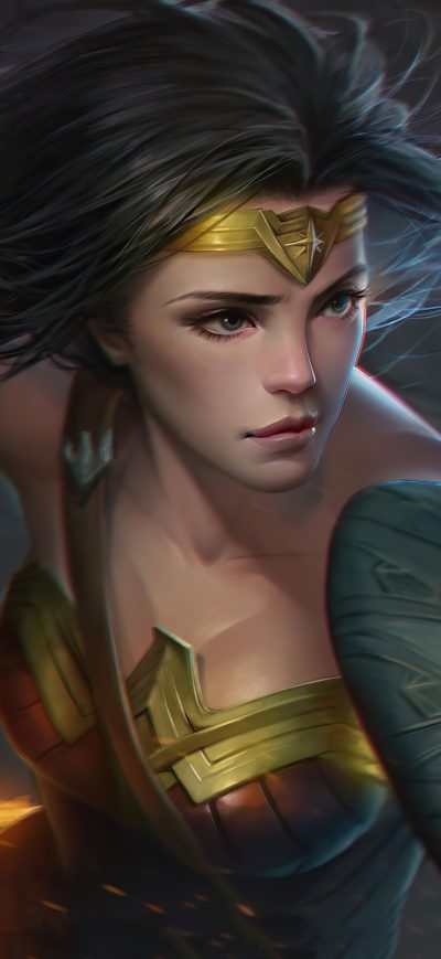 Fond d'écran iPhone Wonder Woman Art4k 2020