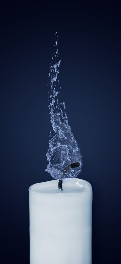 Fond d'écran iPhone Candle Water Flame Illustration