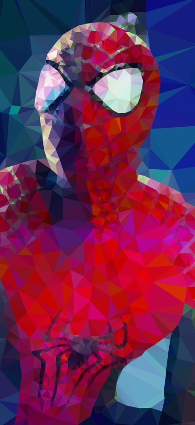Fond d'écran iPhone Spiderman Low Poly Arts