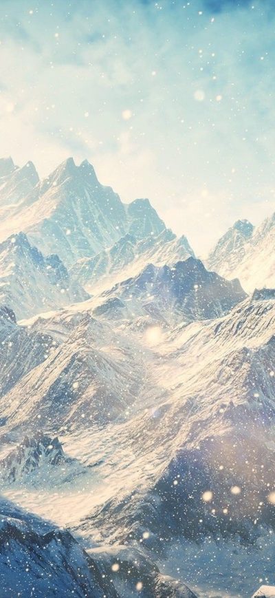 Fond d'écran iPhone Skyrim Mountains