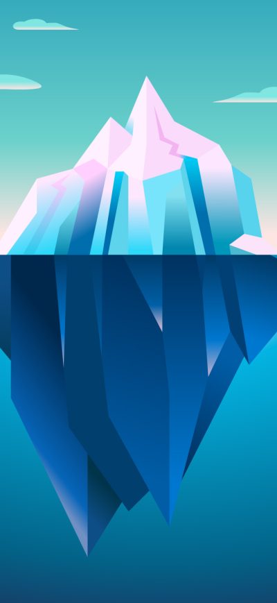 Fond d'écran iPhone Iceberg Minimalism