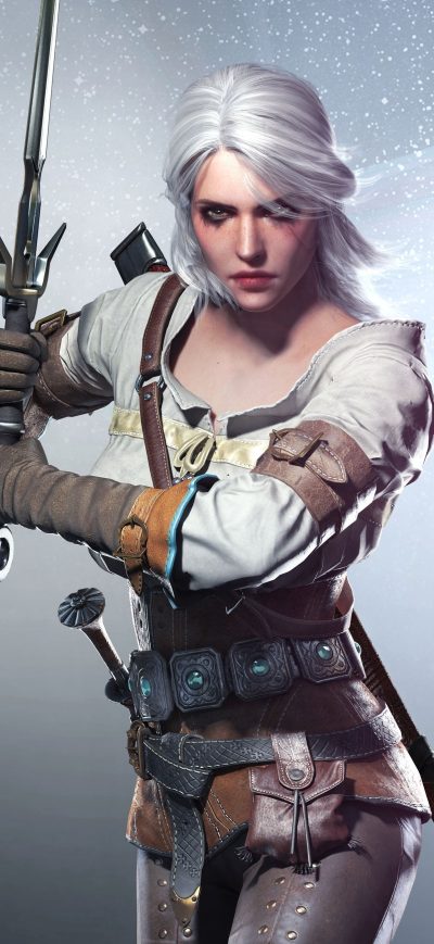 Fond d'écran Ciri 5k sur iPhone