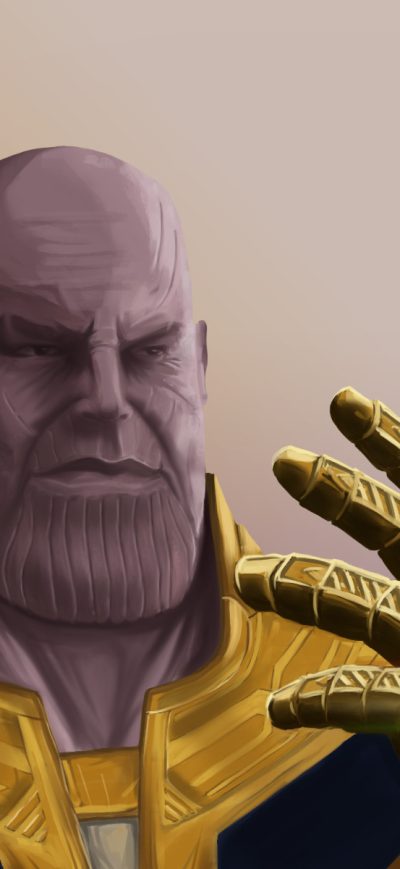 Fond d'écran iPhone Thanos With Gauntlet Artwork