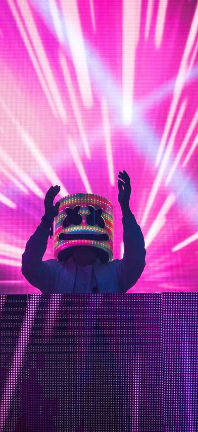 Fond d'écran iPhone Marshmello Concert 4k