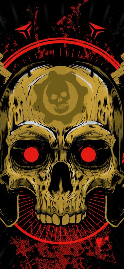 Fond d'écran iPhone Gears Of War Skull