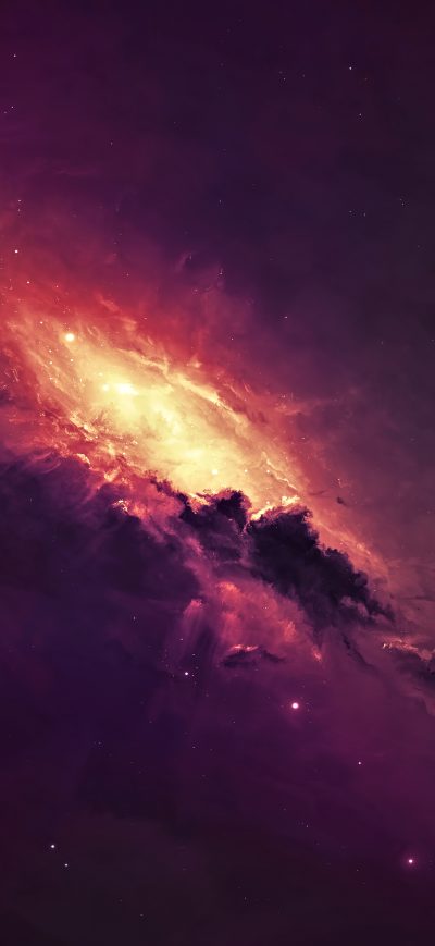 Fond d'écran iPhone Spiral Galaxy Space Stars Universe 4k