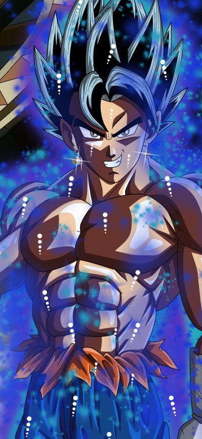 Fond d'écran iPhone Goku Dragon Ball Super 8k