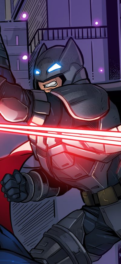 Fond d'écran iPhone Son Of Krypton Vs Bat Of Gotham Artwork