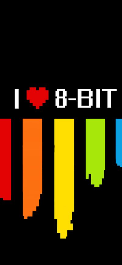 Fond d'écran iPhone I Love 8 Bit