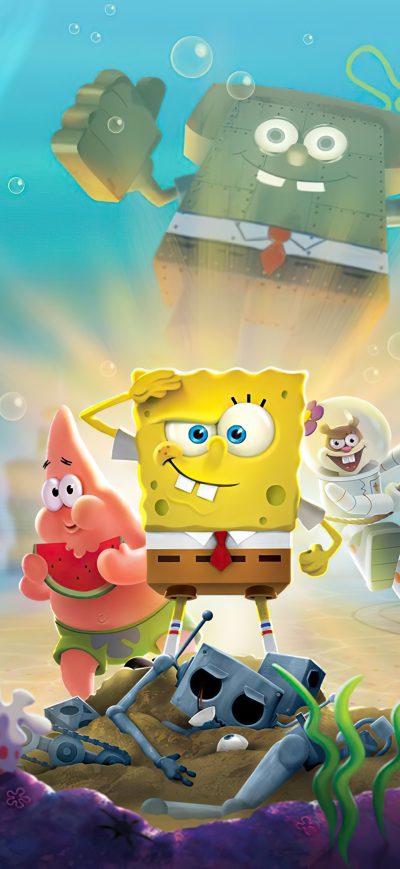 Fond d'écran iPhone SpongeBob SquarePants Battle For Bikini Bottom Rehydrated