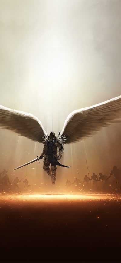 Fond d'écran iPhone Diablo 3 Tyrael Archangel Of Justice