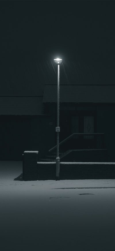Fond d'écran iPhone Winter Time Minimal 4k