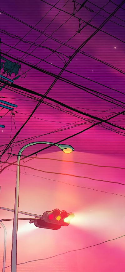 Fond d'écran Powerlines 4k sur iPhone