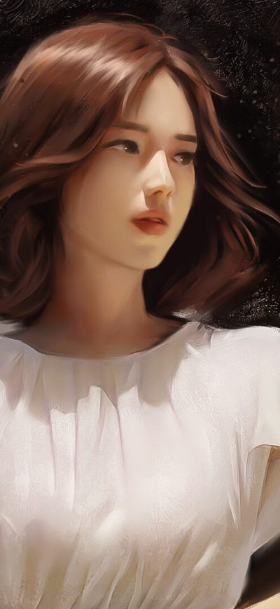 Fond d'écran iPhone Asian Artwork Girl