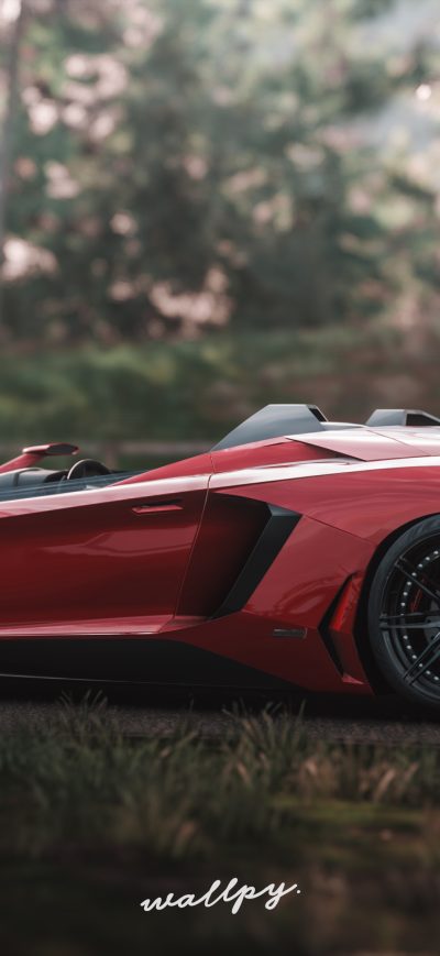 Fond d'écran iPhone Lamborghini Aventador Sv Forza Horizon 4k