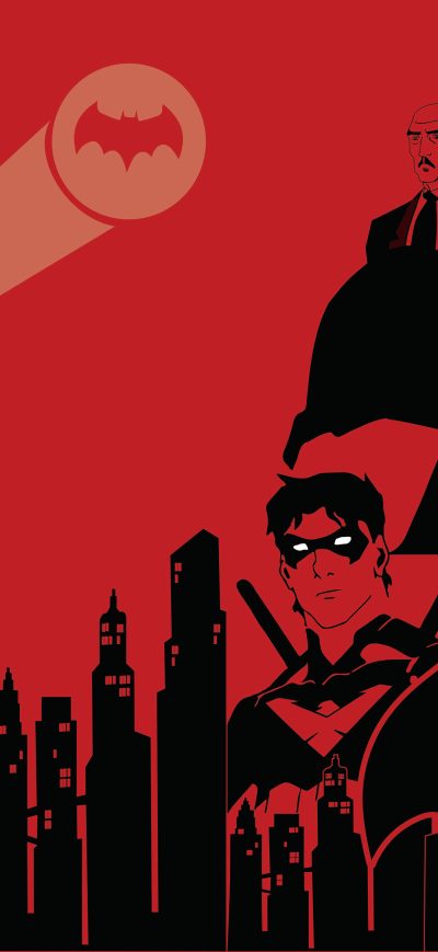 Fond d'écran iPhone The Bat Family 4k