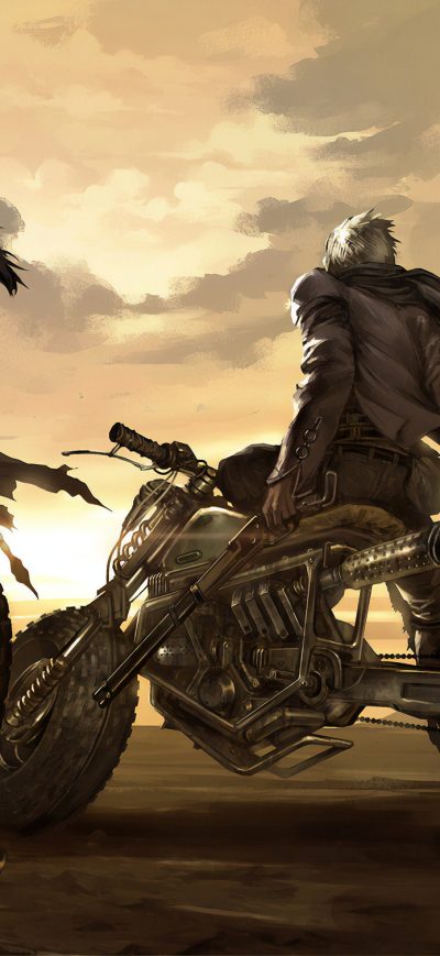 Fond d'écran iPhone Mad Max Biker Art