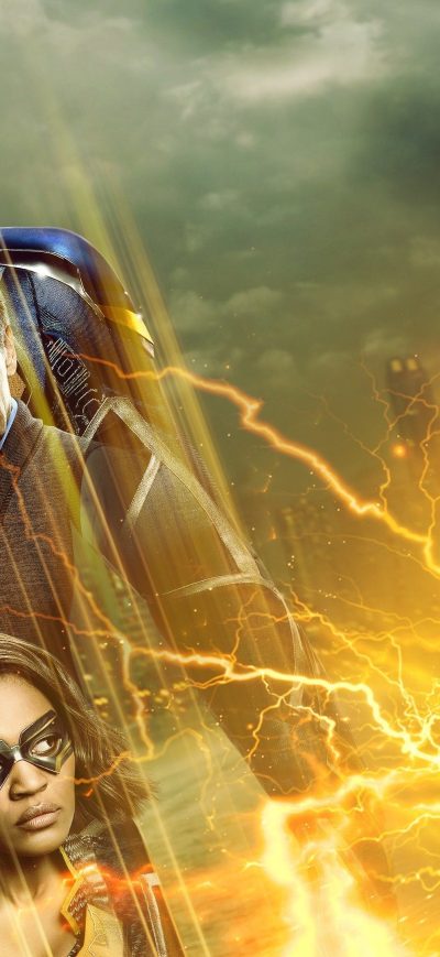 Fond d'écran iPhone Black Lightning 4k