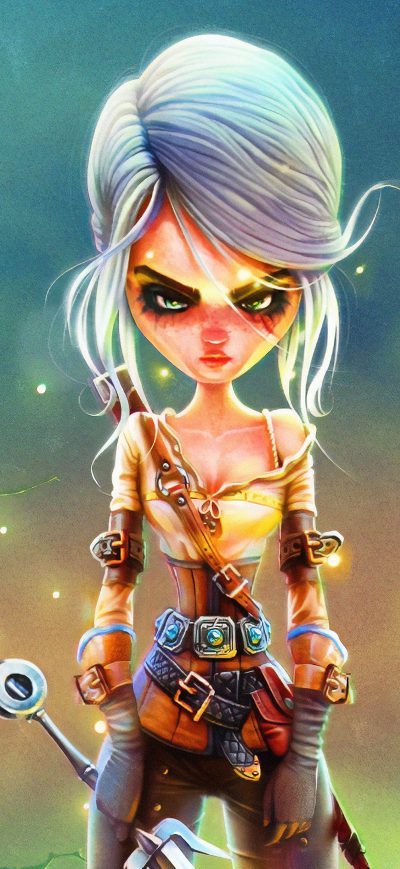 Fond d'écran iPhone Ciri Witcher Girl Character Art 4k