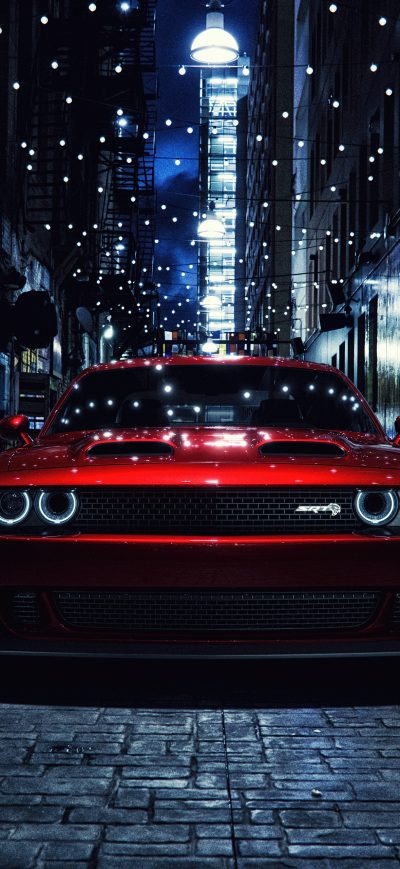 Fond d'écran iPhone Dodge Charger SRT Hellcat 2018 4K