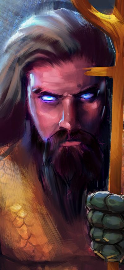 Fond d'écran Aquaman New Art sur iPhone