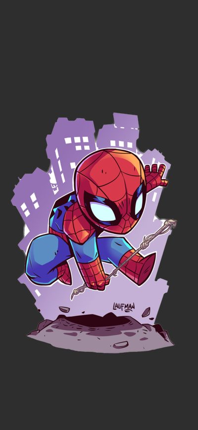 Fond d'écran iPhone Spiderman Minimalism
