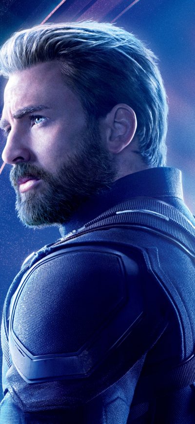 Fond d'écran iPhone Captain America In Avengers Infinity War 8k Poster