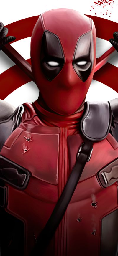 Fond d'écran 4k Deapdool Art sur iPhone