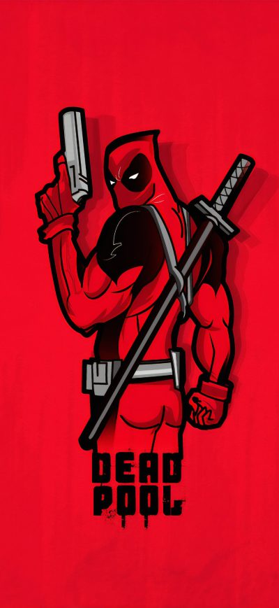 Fond d'écran iPhone Deadpool 4k Minimal