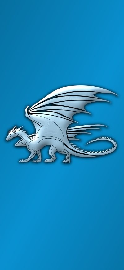 Fond d'écran iPhone Dragon Minimal 10k